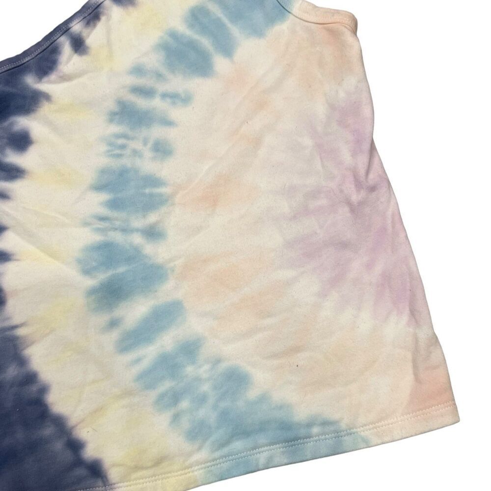 American Eagle Blue Tie Dye One Shoulder Tank Top M - Picture 2 of 4
